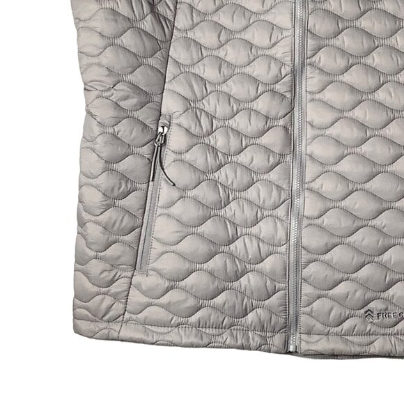 FREE COUNTRY Quilted Vest Women Size Large Silver Chip Gray Style #51-L0629S NWT - Picture 4 of 15